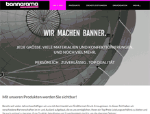 Tablet Screenshot of bannerama.at